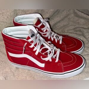 Vans High Tops Red Men’s Size 12 New with Box